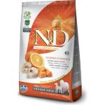 Farmina N&d grain free pumpkin codfish & orange adult medium & maxi - пълноценна храна за кучета в зряла възраст над 1 година от средните и едри породи с тиква, риба треска и портокал 12 кг pnd1200032
