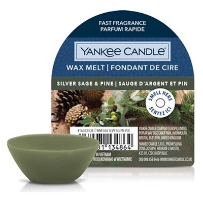 Yankee Candle Silver Sage & Pine ароматен восък 22 гр