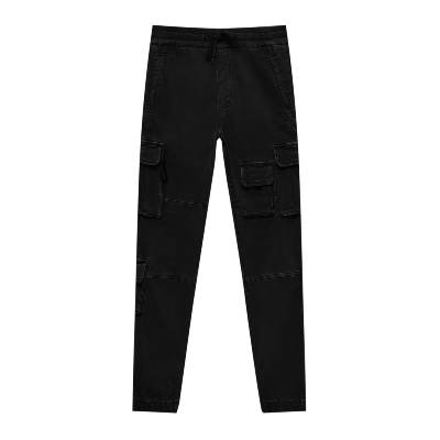 Pull&Bear Карго панталон черно, размер S