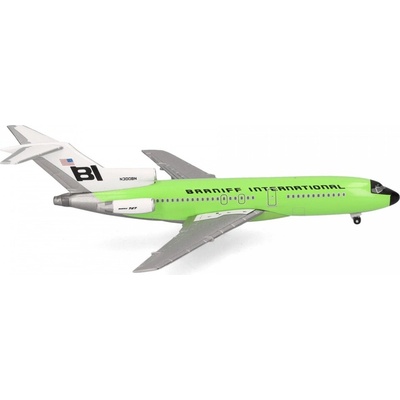 Herpa B727-191QC Braniff International Flying ColorsLime Green 1:500