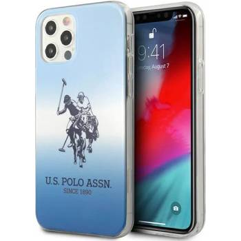 U. S. Polo Assn Калъф за телефон US Polo USHCP12MPCDGBL Gradient Collection за iPhone 12 Pro/ iPhone 12, син (KXG0016273)