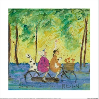 Umelecká tlač Sam Toft - Singing In The Bluebells, 40 × 40 cm