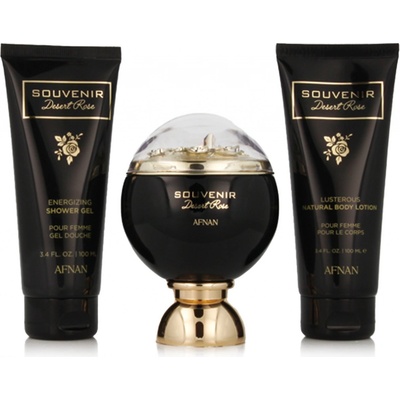 Afnan Souvenir Desert Rose EDP 100 ml + SG 100 ml + BL 100 ml