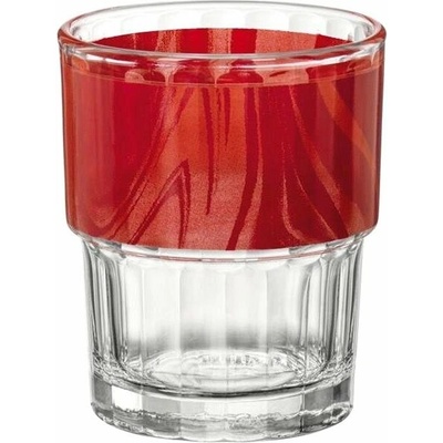 Bormioli Rocco Pohár stohovateľný Lyon červená 12 x 200 ml
