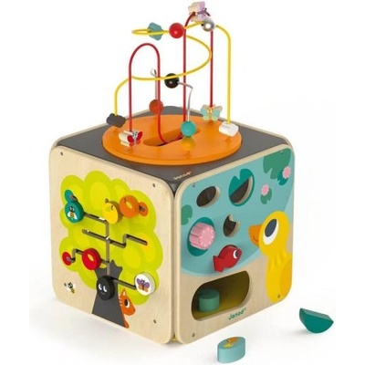 Janod Многофункционален куб с моторен лабиринт
