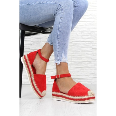 Ctogo Gogo espadrilky 6802-2R červené