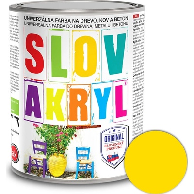 Slovakryl 0615 0,75kg svetložltý