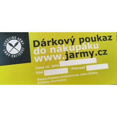 Dárkový poukaz "žonglování"
