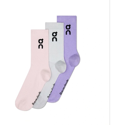 On ponožky Logo Sock High 3P Orchid/Bloom