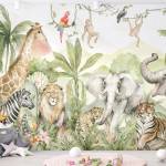 Decono Детски Фототапет Happy Jungle Friends