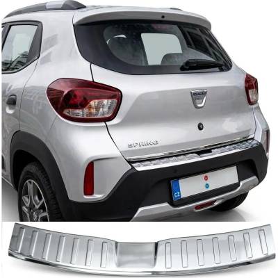 Omtec Nerezový leštený kryt hornej hrany zadného nárazníka Dacia Spring 2021-24