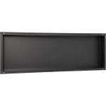 BALNEO Wall-Box правоъгълен вграден рафт 90x30x7 см без рамка, четкано черно (OB-BL5-NR)