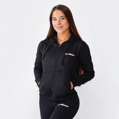 GymBeam Zipper hoodie Black – Zboží Dáma