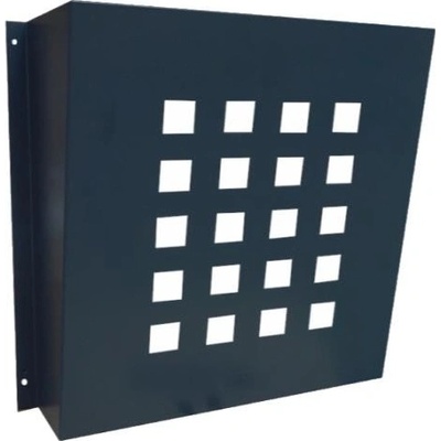 DOLS DV-02 RAL 7016 - lakovaný poštový košík, pre dverné vhody alebo letáky, antracit