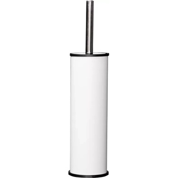 FANECO Бяла стенна тоалетна четка със сребристо покритие (tb05sjw)