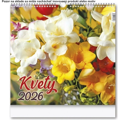 nástenný Kvety 2027
