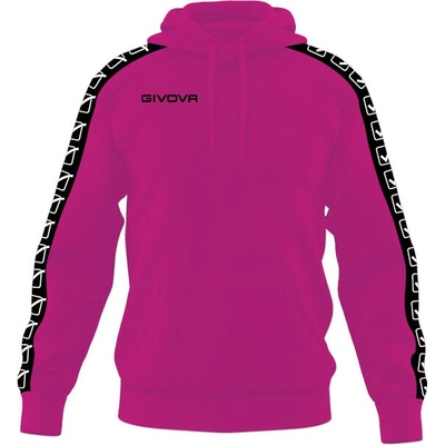 Givova Felpa Con Cappuccio Terry Band Fuxia