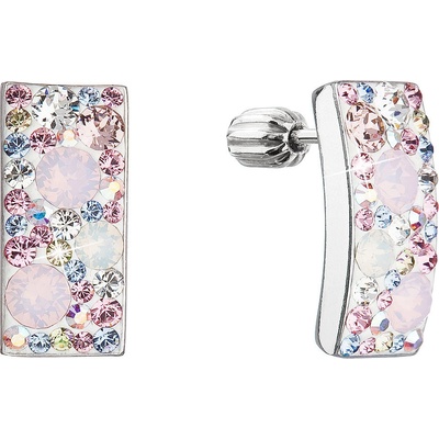 Pavona stříbrné visací se Swarovski krystaly růžový obdélník 31303.3 magic rose
