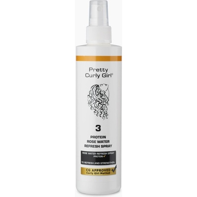 Pretty Curly Girl Protein Rose Water Refresh – Proteínový refresh sprej s ružovou vodou 250 ml