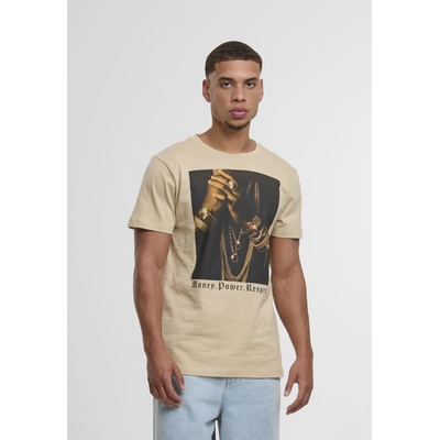 Mister Tee Тениска Money, Power, Respect Tee wetsand XXLUB-MT3447-04732 - Тъмносив, размер S
