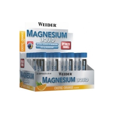 Weider Magnesium Liquid ampule pomeranč 20 x 25 ml