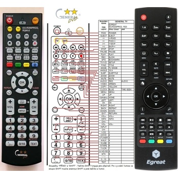 GENERAL Egreat eg-r200pro2, r200-ii - дистанционно управление дубликат (eg-r200pro2, r200-ii)