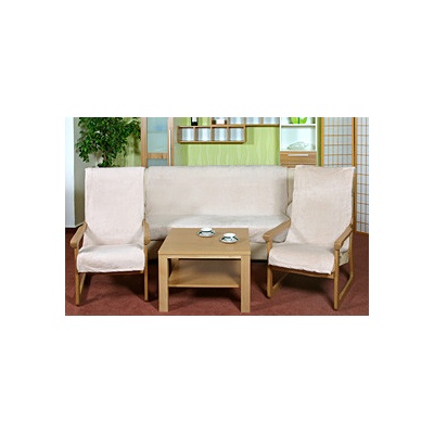 Bellatex Souprava Korall micro 3+1+1 Béžová 150x200, 2ks 65x150 cm