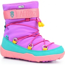 Affenzahn Snow Boot Vegan Purple Owl zimné barefoot topánky