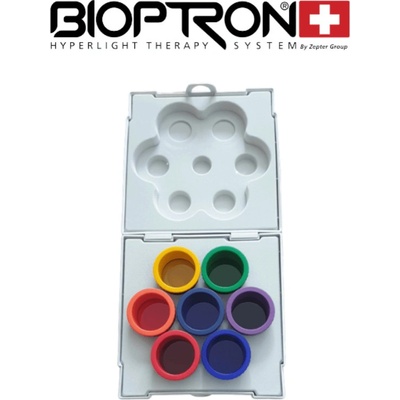 Sada terapia farbami 7ks biolampa Zepter BIOPTRON Compact lll