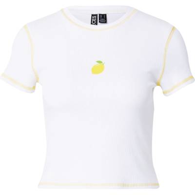 PIECES Тениска 'nana' бяло, размер xl