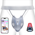 SuperLove SuperTeaser Wearable Penis Trainer with App Gray