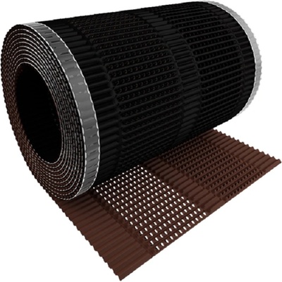 Corotop Hrebeňový vetrací pás hliníkový Corovent M 500 x 30 cm čokoládově hnědá 1 ks