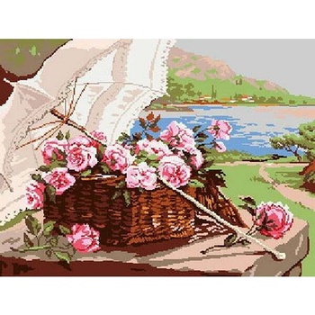 Image 1 of Казанлъшки гоблени Гоблен На тревистия бряг Puppets (Унгарски)