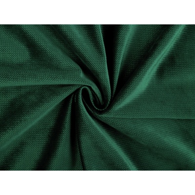 Velvet/zamat štruktúrovaný jednofarebný Farba: 21 zelená malachitová