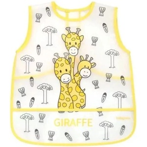 Babyono Детска престилка Babyono - Жирафи, жълта (5901435407134) - baby