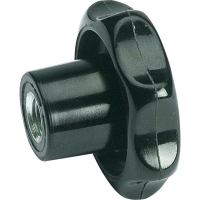 Hvězdice s vnitřním závitem M6, vnější o 32 mm, plast