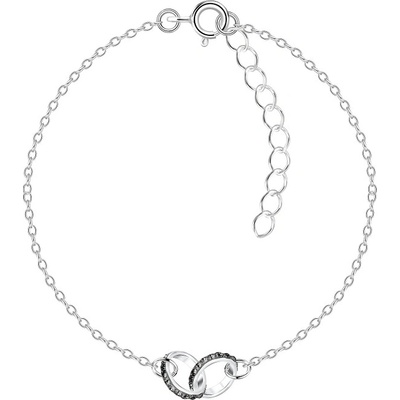 Luminosa stříbrný náramek PROPOJENÉ KRUHY SB-010