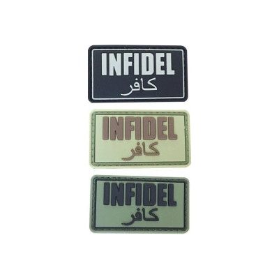 ARMED PATCHES PVC nášivka INFIDEL, zelená – Zboží Dáma