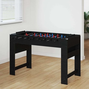 vidaXL Маса за фуутбол Черен Дъб 125 x 60, 5 x 80 см (858885)