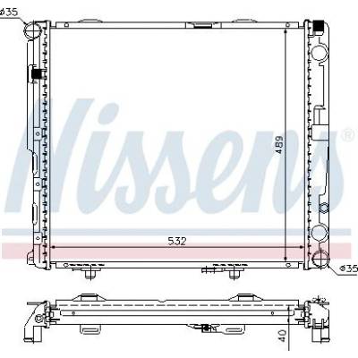 Chladič motoru NISSENS 62697A