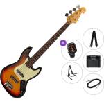 SX SJB62/5 Premium SET 3-Tone Sunburst 5-струнна бас китара