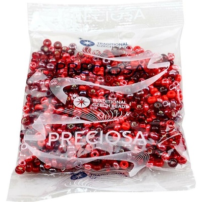 Rokajl PRECIOSA 6/0 50 g mix červená