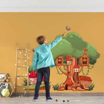 Art gift Стикери за детска стая - Горска къщичка