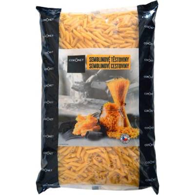 COronet Trubičky rýhované Penne rigate semolinové 5 kg