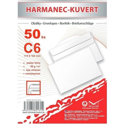 Obálka C6 samolepicí (50 ks)