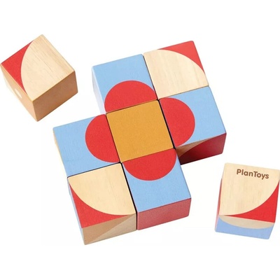 PlanToys Detské kocky s obrázkami