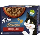 Krmivo pro kočky Felix Sensations Sauces masový výběr 12 x 85 g