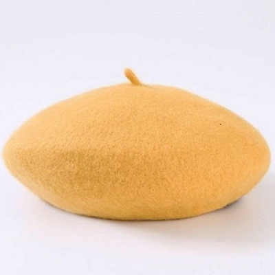 Dámský baret žlutá