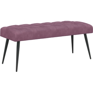 vidaXL Пейка с копчета Лилаво 110 x 40 x 46 cm Кадифе (42038584)