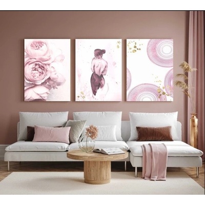 Divio Třídílný obraz na plátně , vzor 20340 Velikost: 60x120 cm